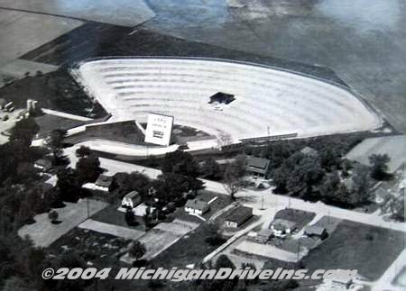 Caro Drive-In Theatre - Caro Aerial Courtesy Bob Ashmun